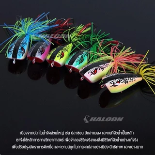 HALODN เหยื่อตกปลาพลาสติก ABS รูปกบ 3D ขนาด 9 ซม น้ำหนัก 10 กรัม พร้อมตะขอคู่ 1แถม1 สำหรับตกปลา