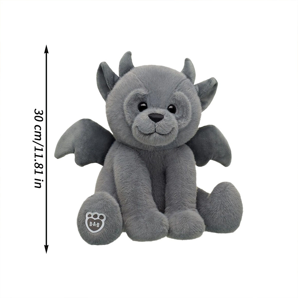 11.81 inches Gargoyle Teddy Bear Stone Statue Ghost Teddy Bear Plush Toy