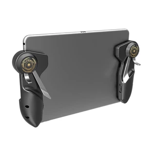 Augustina จอยสติ๊กเล่นเกมสําหรับ Pubg Trigger Gamepad ควบคุมเกมสําหรับ Ipad แท็บเล็ตทริกเกอร์ Aim Key L1R1 ทนทานโลหะหลากสี
