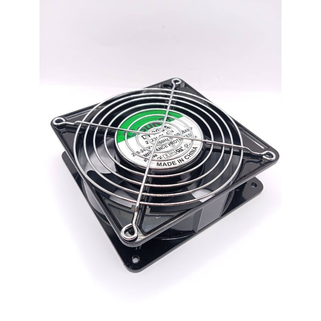 ส่งใวในวัน SUNON DP203A  แบบปลั๊ก2ขา 120*120*38 DP203P+ตะเเกง 2123LSL.GN 220-240V~ 50/60Hz 0.06/0.05AMP - รูปที่ 3