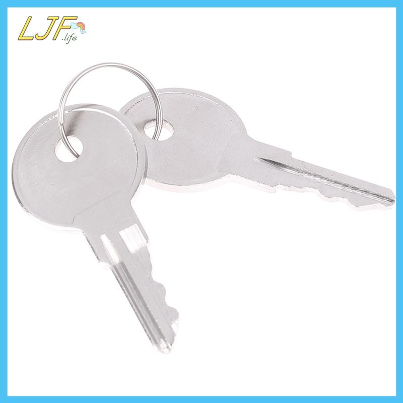 LJF 2 ชิ้น Keychannel CH751 กุญแจทองแดง Universal ปุ่มสําหรับลิฟท์ล็อคตู้ควบคุมห้องรถ T-Handles RV ป