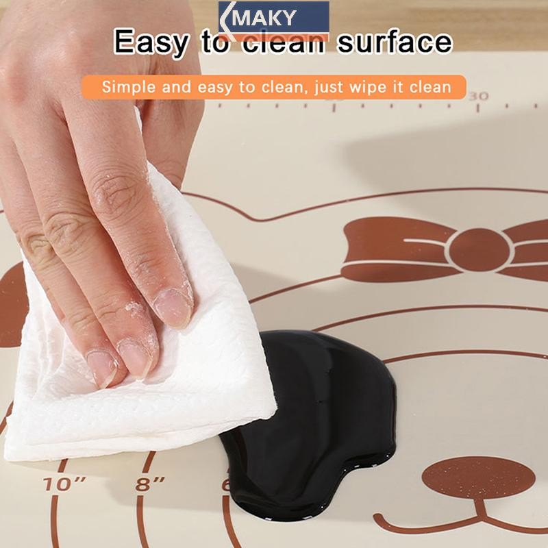 NWT 1 PC ซิลิโคน Pastry Mat Baking Mat Non-Stick Dough Mats Pastry Mats สําหรับ Rolling Dough พร้อมก