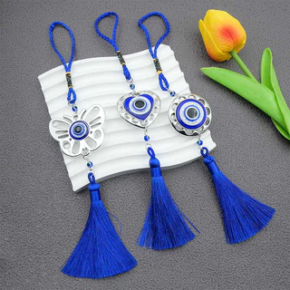เครื่องประดับแขวน เครื่องราง ตุรกี Evil Eye โมบายฮวงจุ้ย ขับไล่สิ่งชั่วร้าย นำโชคดี โมบายแขวนในรถ