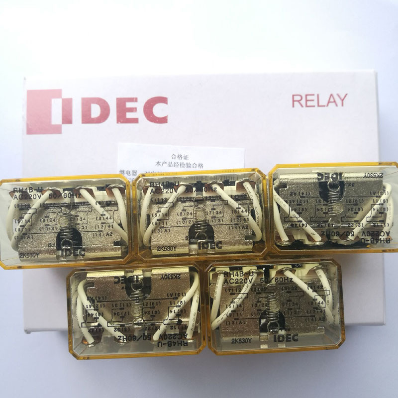 ยี่ห้อใหม่ Hequan Small Relay RH4B-U Original RH4B-UL AC220V DC24V รีเลย์ระดับกลาง