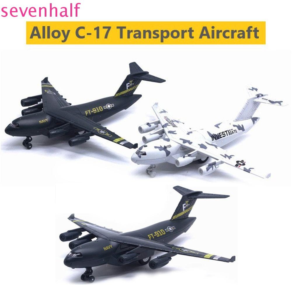 SEVENHALF Pull Back Plane 22 ซม.C-17 Mini ของขวัญสําหรับเด็กการจราจรคลาสสิกเครื่องบินของเล่น