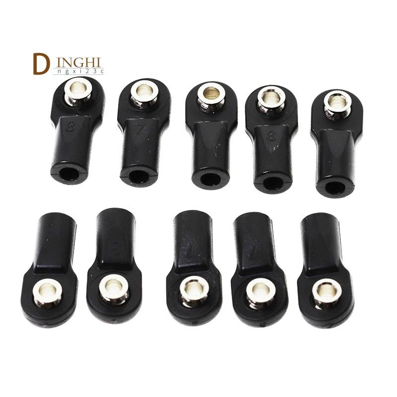 10 ชิ้นพลาสติก Rod End Link Link Link Link Linkage Balls Joint Head สําหรับ 1/10 RC รถ Crawler Axial