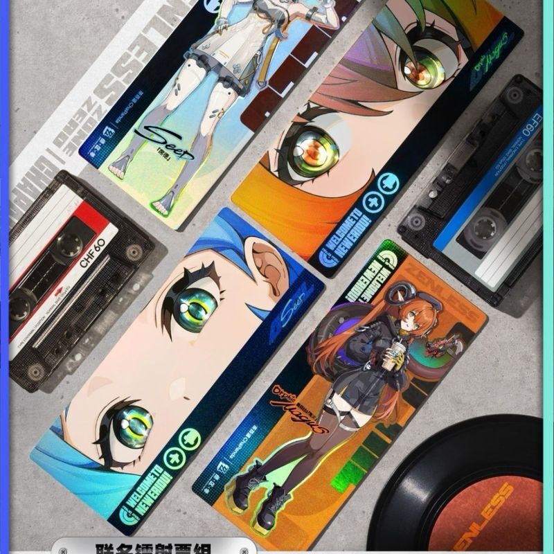 ChaPanda x Zenless Zone Zero อย่างเป็นทางการแท้ Sid & Orpheus Limited-Edition Badge Charm & Holographic Ticket ของขวัญสะสม BVH3 - รูปที่ 5