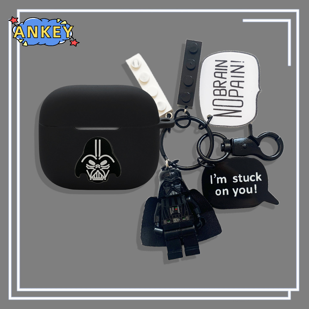 Case for Edifier Lolli ANC / Edifier EvoBuds Case Earphones Premium Silicone Black Deadpool Cartoon 