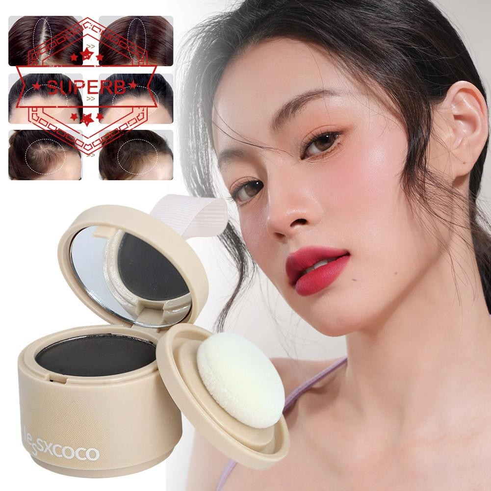 3 สี Hairline Powder Hair Shadow Powder กันน้ําสีขาวหน้าผากคอนซีลเลอร์ผมบรรจุ O7w3