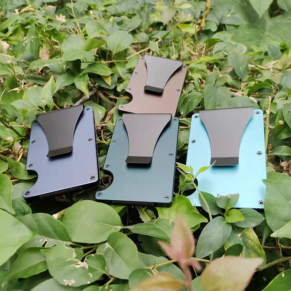 Zeeker Zeker กระเป๋าสตางค์อลูมิเนียมอัลLOYD ป้องกันขโมยบัตร RFID