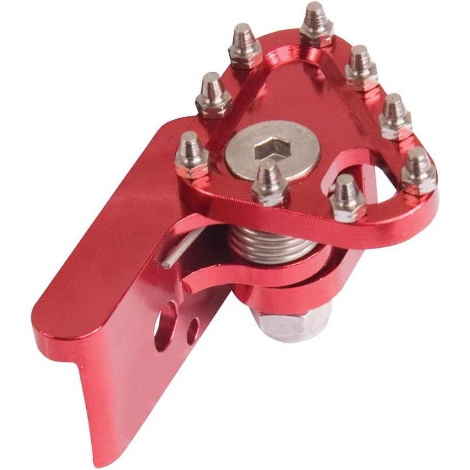 Tusk Aluminium Brake Pedal Replacement Toe Tip Red