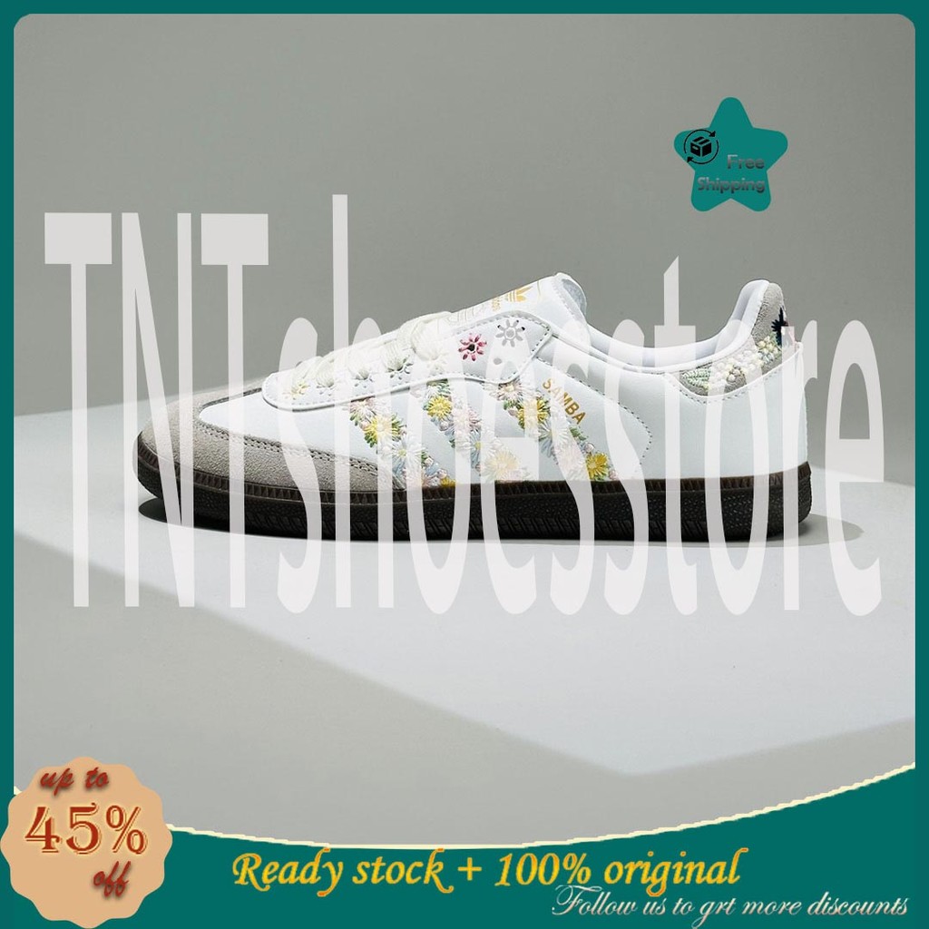 Samba W HQ5155 รองเท้าวิ่งผู้ชายและผู้หญิงรองเท้าวิ่งพื้นผิวฤดูหนาว