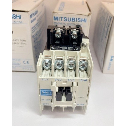 Mitsubishi  sn11  S- N11  220vac  24vac 48vac 110vac  380vac 20A รับประกันนาน7วันMAGNETIC CONTACTOR แมกเนติก คอนแทกเตอร์