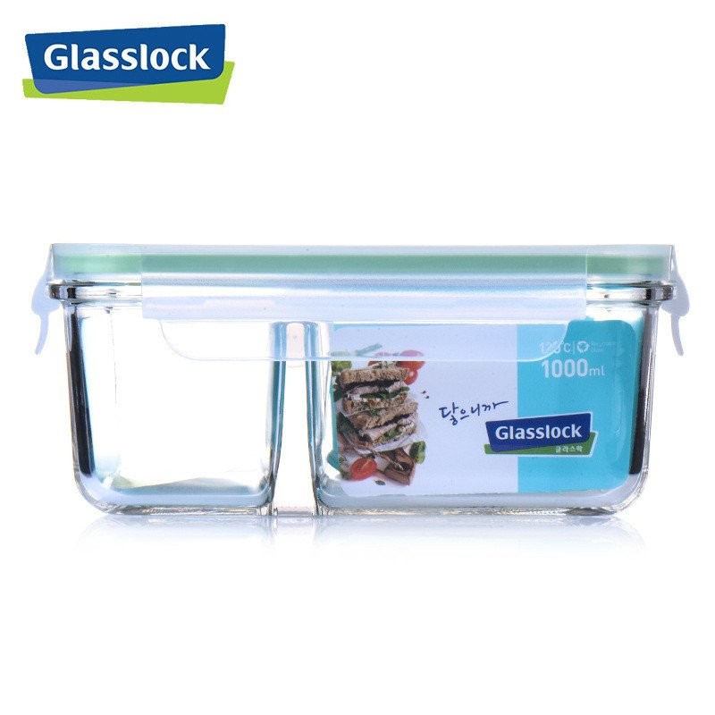 กระจกนิรภัย Frozen นําเข้า Fresh-Keeping เกาหลีในครัวเรือน Glasslock Fresh-Keeping กล่องแยกชามแก้ว E