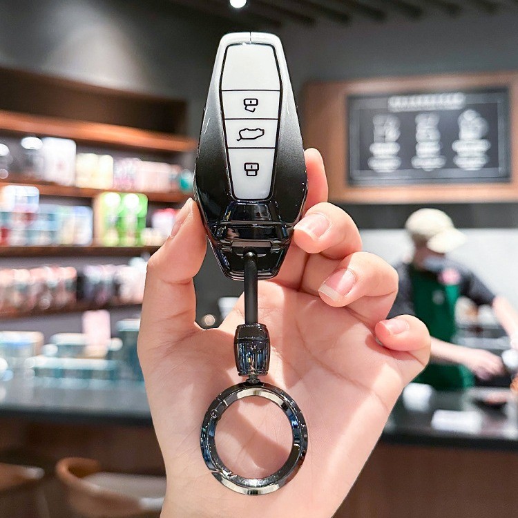 适用于奇瑞icar03卡片钥匙套eq7舒享家卡包金属扣专用遥控壳高级