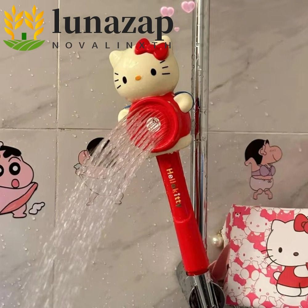 LUNAZAP Kitty หัวฝักบัว, แรงดันสูงประหยัดน้ําการ์ตูน Showerheads, Sprayer สีแดง Kawaii อุปกรณ์อาบน้ําห้องน้ําหัวฉีดสเปรย์ห้องน้ํา