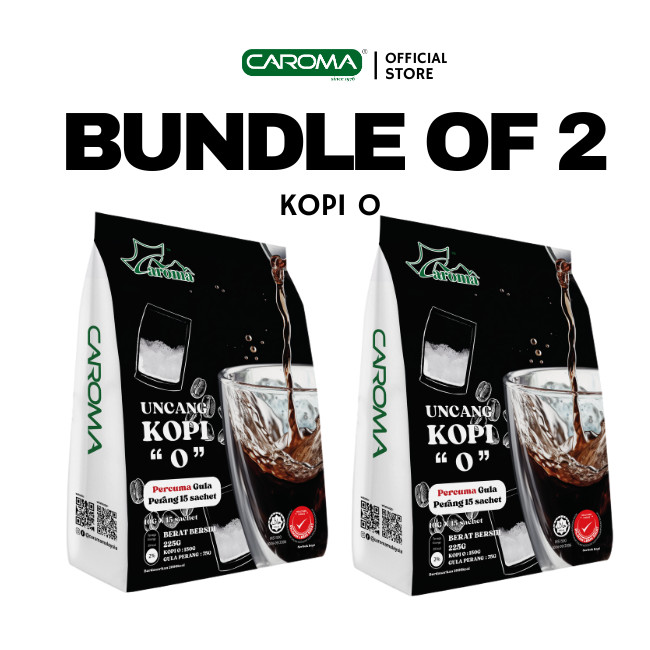 CAROMA Uncang Kopi O (10g x 15s x 2 Packs) (exp: 21/4/2026)