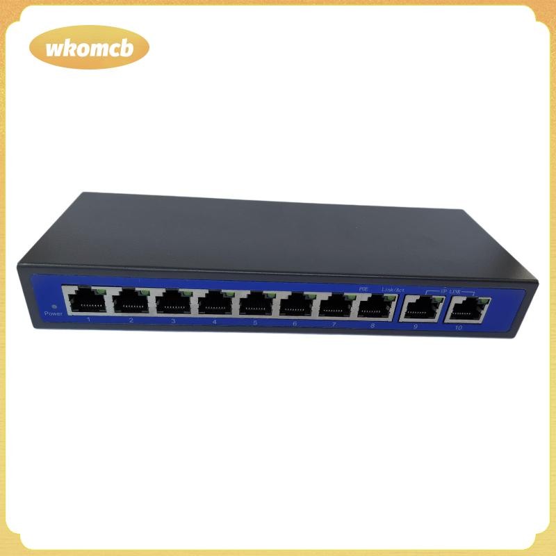 [wkomcb] 9 Port 10/100Mbps 8 POE Port & 2 Uplink Power Over Ethernet Switch Adapter ใหม่