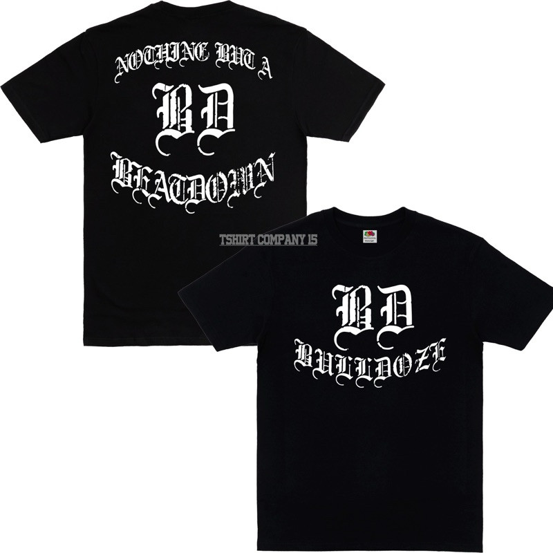 Bullddoze Hardcore Music - ไม่มีอะไร - เสื้อยืด Black Kaos Band Hardcore Music