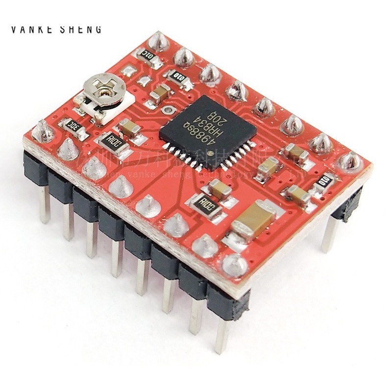 ส่งใว กทม A4988 Stepping Motor Driver มอเตอร์ ไดรเวอร์ สีแดง A4988 Stepper Motor Driver Heatsink ส่ง