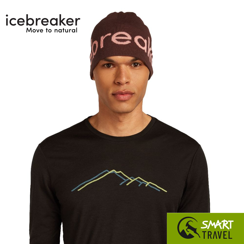 ICEBREAKER U MER ICEBREAKER BEANIE หมวกบีนนี่ Merino Wool สี JAVA/ACID PINK