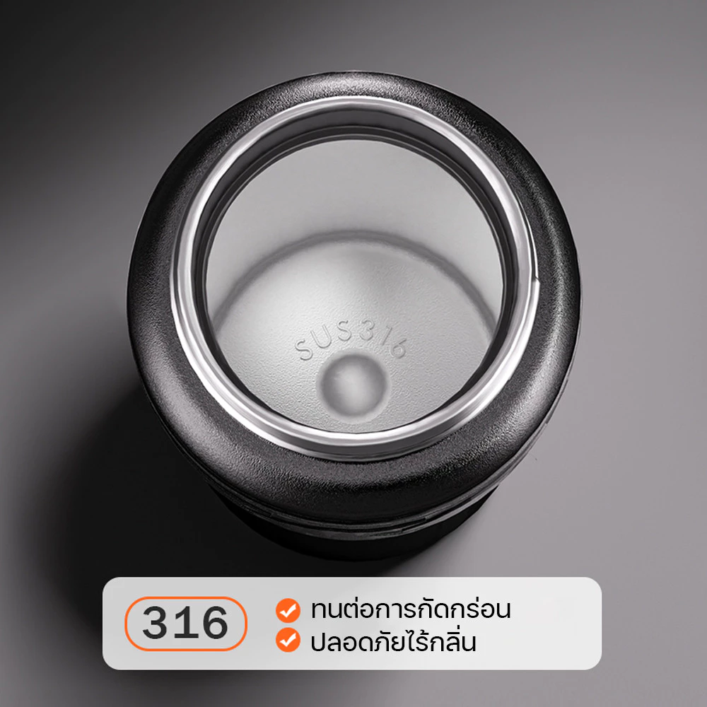 TKK กระติกน้ำเก็บความร้อน ความเย็น 700ml สแตนเลส 316 สูญญากาศ พร้อมหลอดดูด พกพาง่าย กันรั่ว thumbnail 4