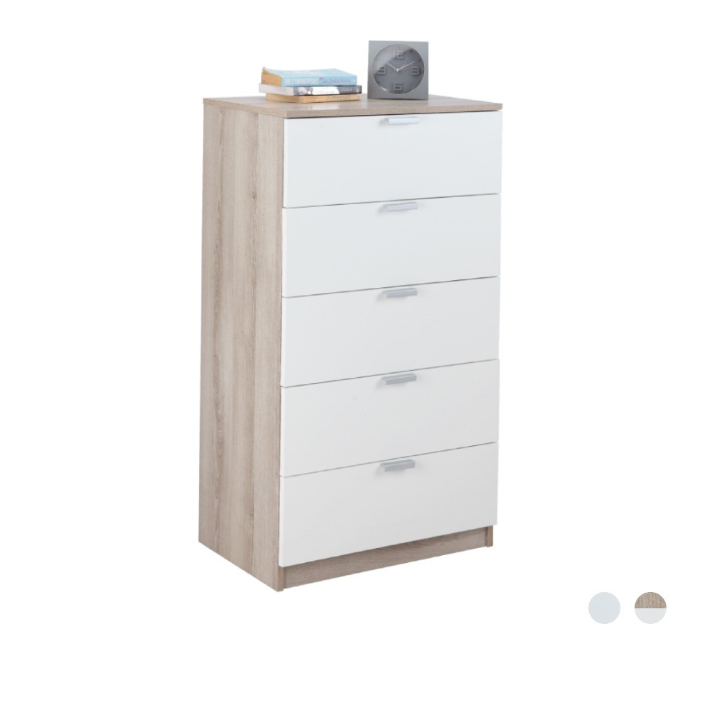 WINNER FURNITURE MAX 5 DRAWERS CHEST - WHITE