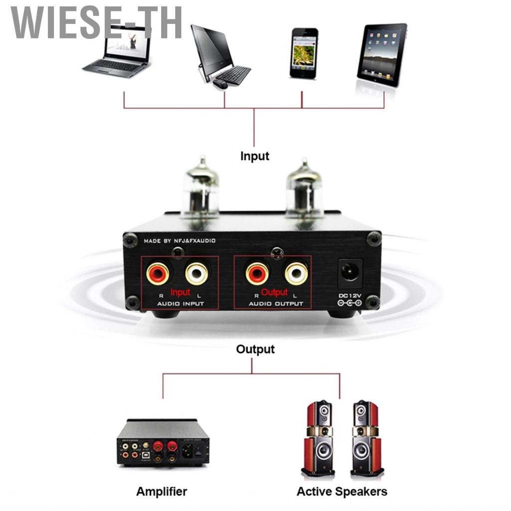 wiese-th tube-03 mini hifi audio preamplifier 6k4 vacuum หลอดแอมพลิฟายเออร์บัฟเฟอร์เสียงเบสการปรับเส