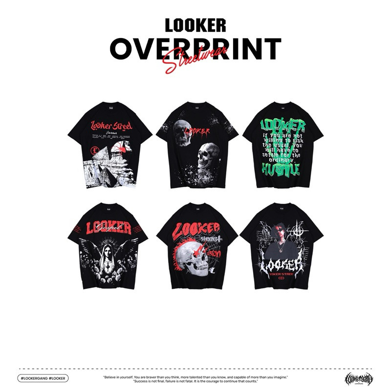 LOOKER - เสื้อยืด OVERPRINT OVERPRINT