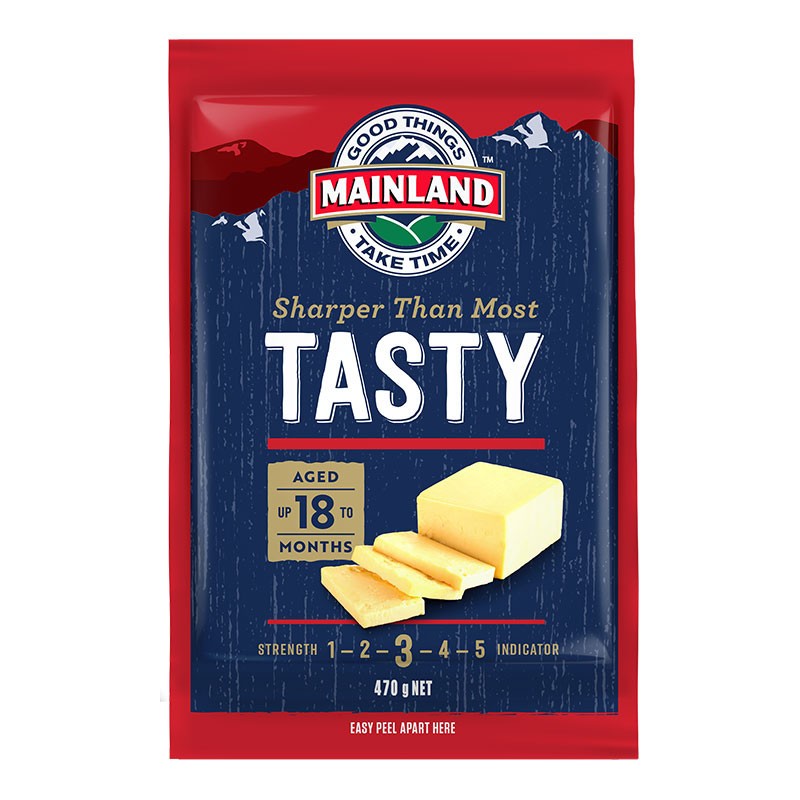เมนแลนด์ เทสตี้ ชีส 470 ก. (MAINLAND Tasty Cheese 470 g)