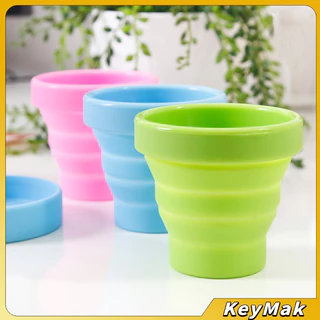KeyMak แก้วน้ำพับได้, แก้วน้ำซิลิโคน ถ้วยยืดไสลด์ silicone folding cup
