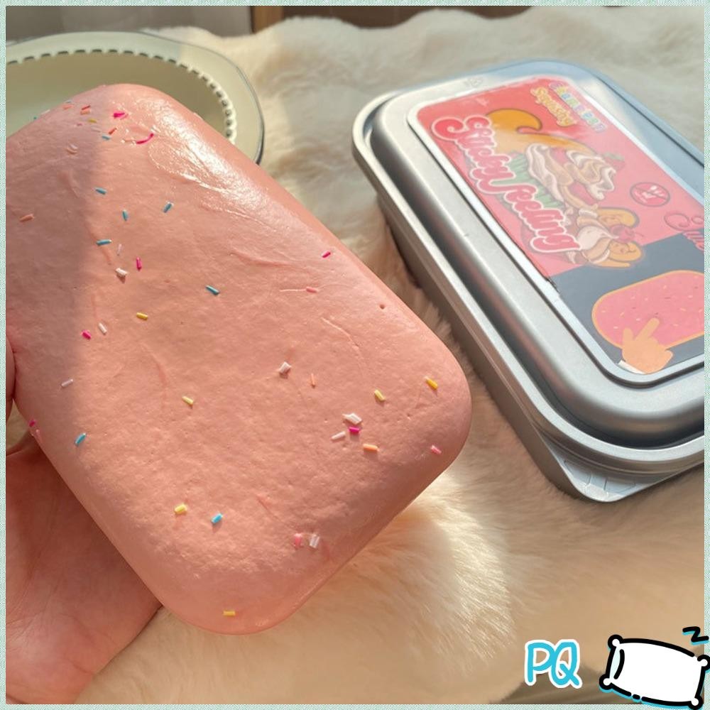 สกุชชี่ ไอติมมูส squishy ไอติมถาดมูส หนึบหนับ หอมนุ่มสโลว ขนมปังเหนียวที่เพิ่มขึ้นช้า PQ
