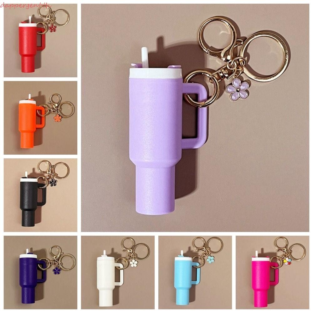 DAPPER แก้วแหวนกุญแจ,กระเป๋าถือ Charms Chapstick ผู้ถือ Mini Stanley ถ้วยพวงกุญแจ,กระเป๋าเป้สะพายหลั