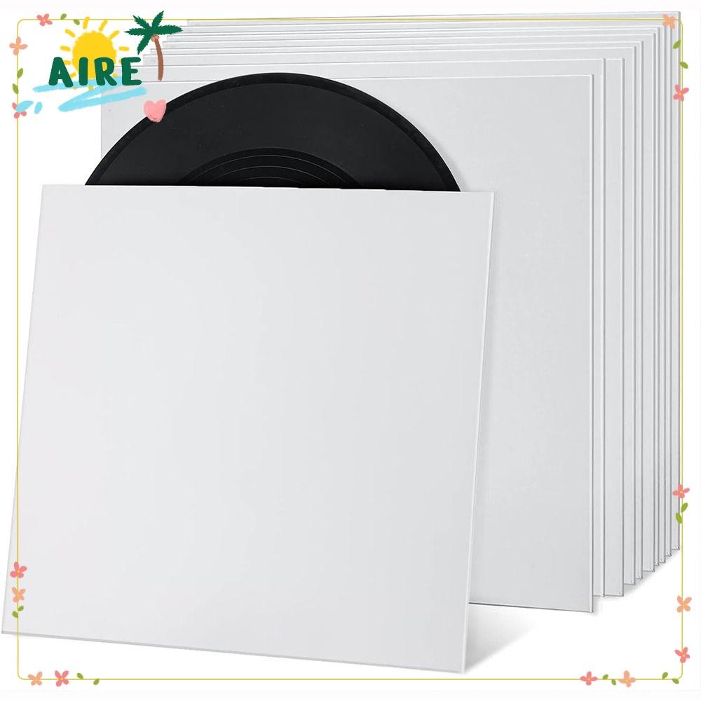 AIRE Vinyl Records Sleeve, Square 12 นิ้ว LP Vinyl Record Cover, Resealable Record Storage Bags