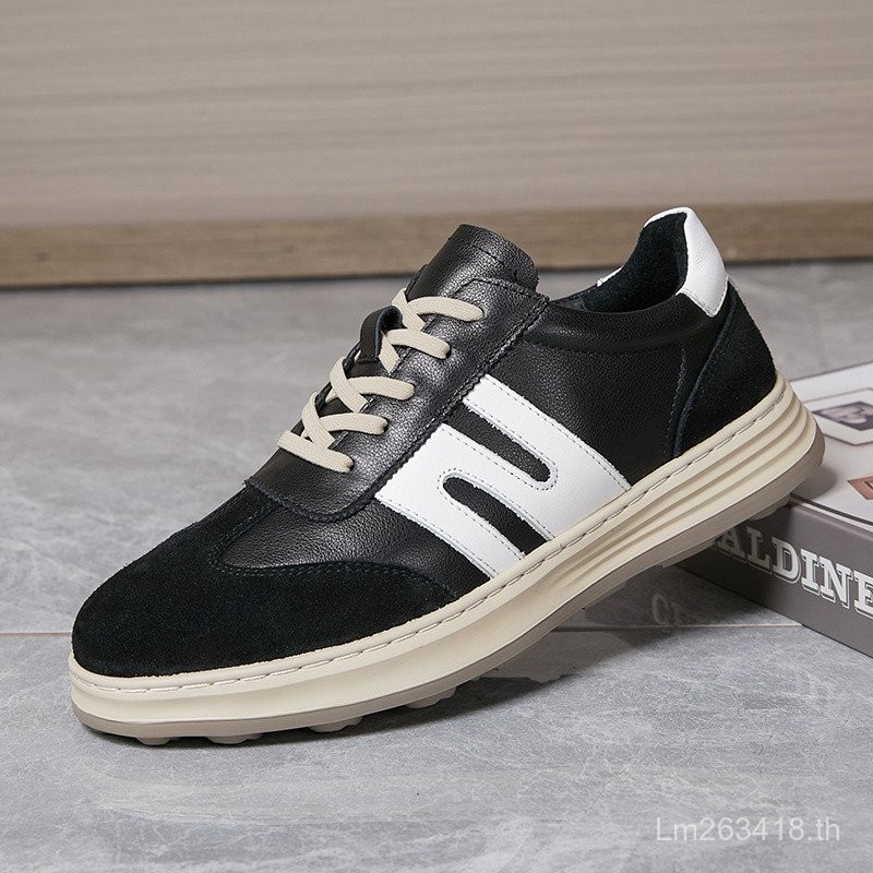 Light Sole Online Warm สไตล์ใหม่ขายส่งการจับคู่สีฤดูใบไม้ร่วง Laced-Up สบาย 2025 รองเท้าหนังผู้ชายผู