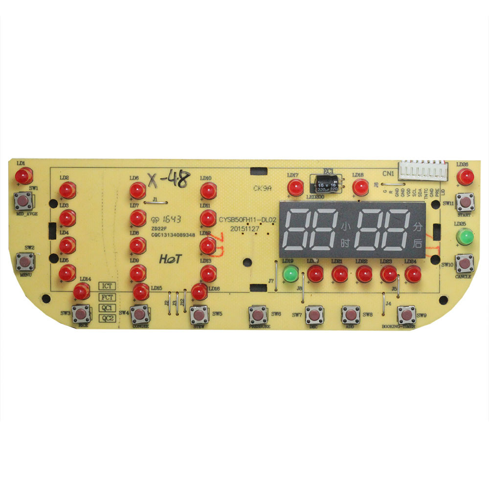 เหมาะสําหรับ Supor หม้อความดันไฟฟ้าควบคุมบอร์ด CYSB50FH11-DL02 บอร์ดแสง 60FH11 จอแสดงผล Circuit Boar