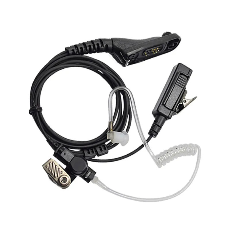 Air Tube Earpiece Mic ชุดหูฟังสําหรับวิทยุแบบพกพา GP328D +/XIRPP6600i/MTP3150/SL2M Walkie Talkie XiR