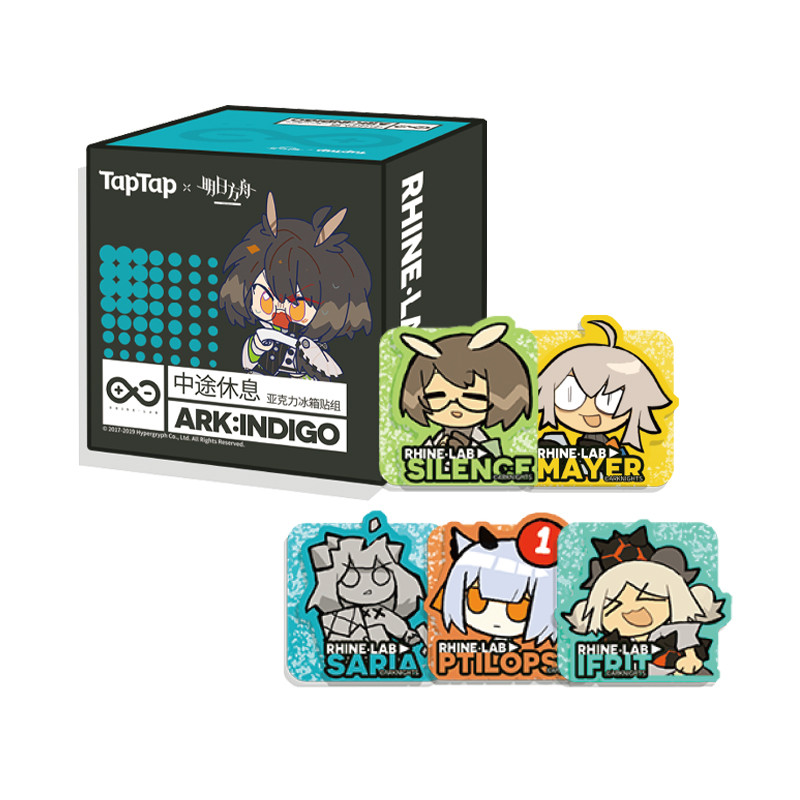 TapTap x Tomorrows Ark สติ๊กเกอร์ติดตู้เย็นอะคริลิค-Halfway Closed Arknights ชื่อร่วม