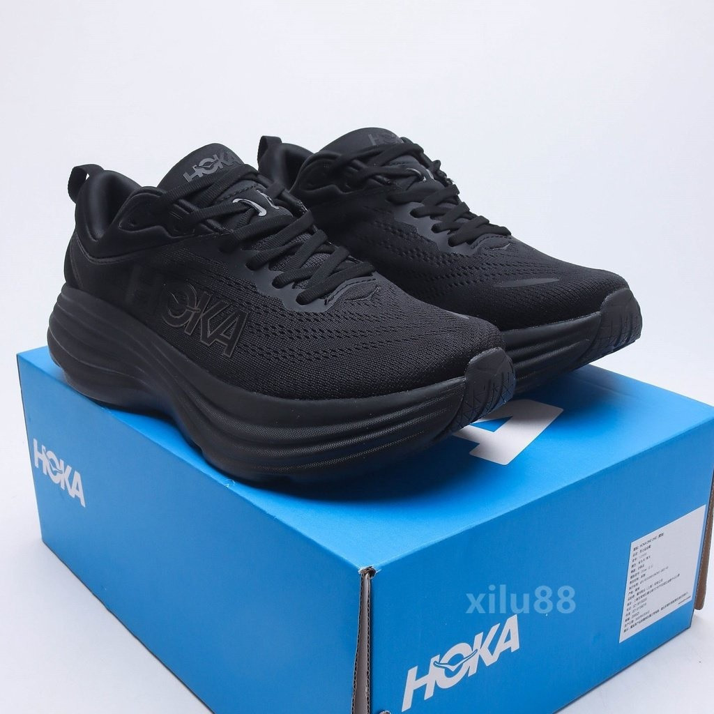 20*25 H-0-KA Bondi 8 ผู้ชายสบายๆกีฬารองเท้า Shock Absorption Road รองเท้าวิ่งการฝึกอบรมกีฬารองเท้า K