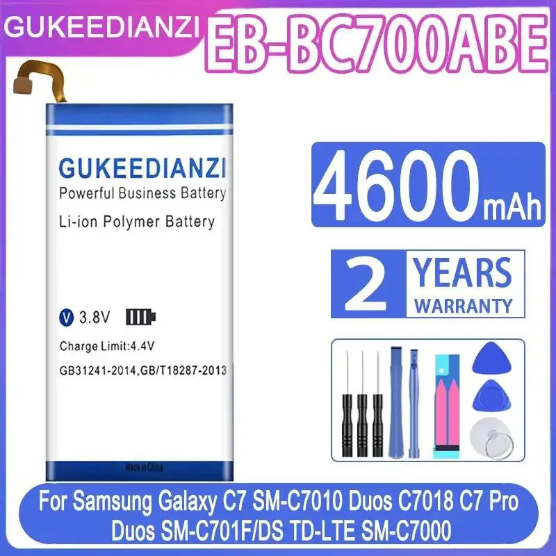 แบตเตอรี่โทรศัพท์มือถือ EB-BC700ABE 4600mAh สําหรับ Samsung Galaxy C7 SM-C7010 Duos C7018 C7 Pro Duo