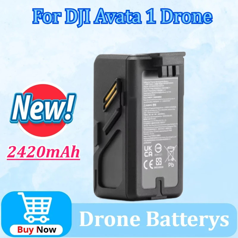 อัพเกรดเที่ยวบินอัจฉริยะ Drone แบตเตอรี่ 14.66V 2420mAh 35.71Wh สําหรับ DJI Avata Drone สูงสุด 18 นา
