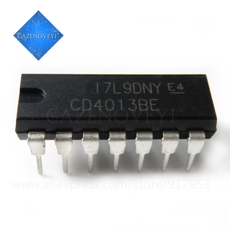 10 ชิ้น CD4013BE CD4013BP DIP14 CD4013 DIP ชิป IC ใหม่และต้นฉบับ