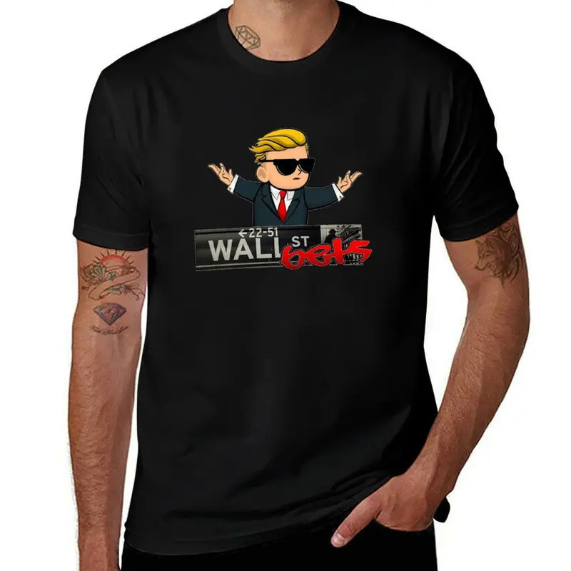 เสื้อยืด Wallstreetbets WSB Reddit เสื้อยืดผ้าฝ้าย 100% เสื้อยืดผู้ชายลายกราฟิก เสื้อยืดผ้าฝ้ายคุณภา