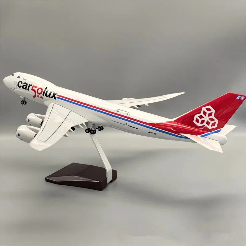 FW 747-8F Cargolux เครื่องบินรุ่น 1/160 Scale เครื่องบิน 747 Luxmbourg Cargo Resin Transport Diecast