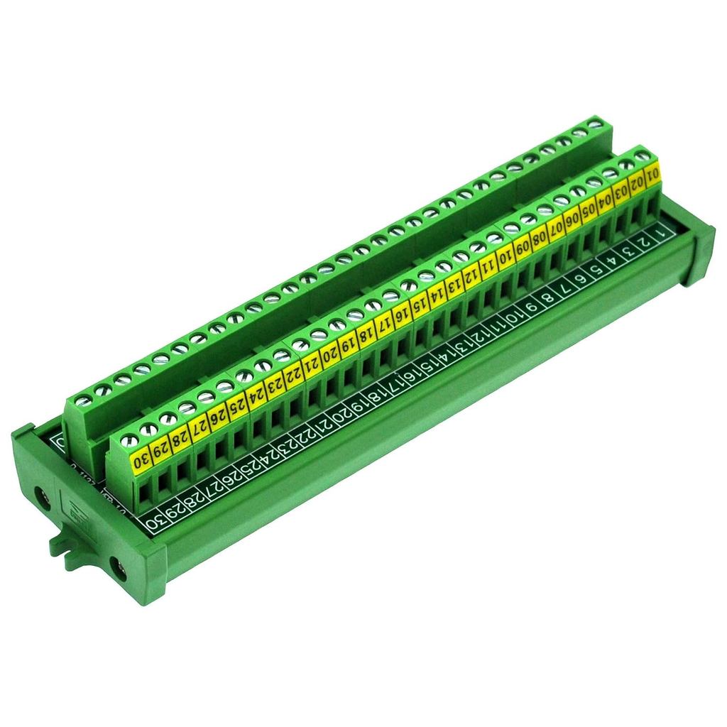 Great texture Screw Mount 24A/400V 30 ตําแหน่งสกรู Terminal Block โมดูลกระจาย