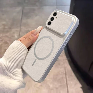 INS เคสไอโฟน for Samsung A07 A17 A56 A55 A54 A36 A16 A05S S23 S24 S25Ultra S25FE สไตล์มินิมอล หรูหรา วัสดุหนังแกะผสม