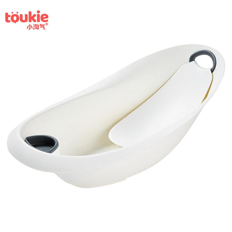 Toukie Little Naughty ทารกแรกเกิดอ่างอาบน้ําเด็กสามารถนั่งโกหกรูปไข่รอบป้องกันสันเด็กอ่างอาบน้ํา