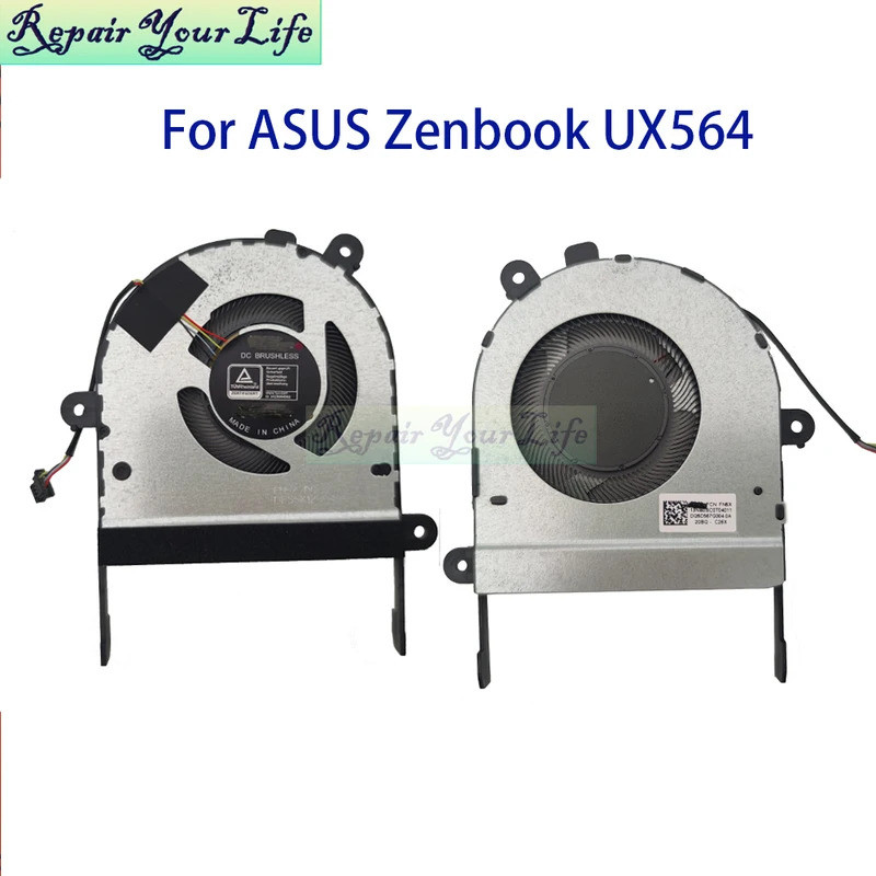 * โน้ตบุ๊ค CPU GPU Cooler พัดลมหม้อน้ําสําหรับ ASUS ZenBook พลิก 15 UX564 UX564EI UC564PH 13NB0SC0T0
