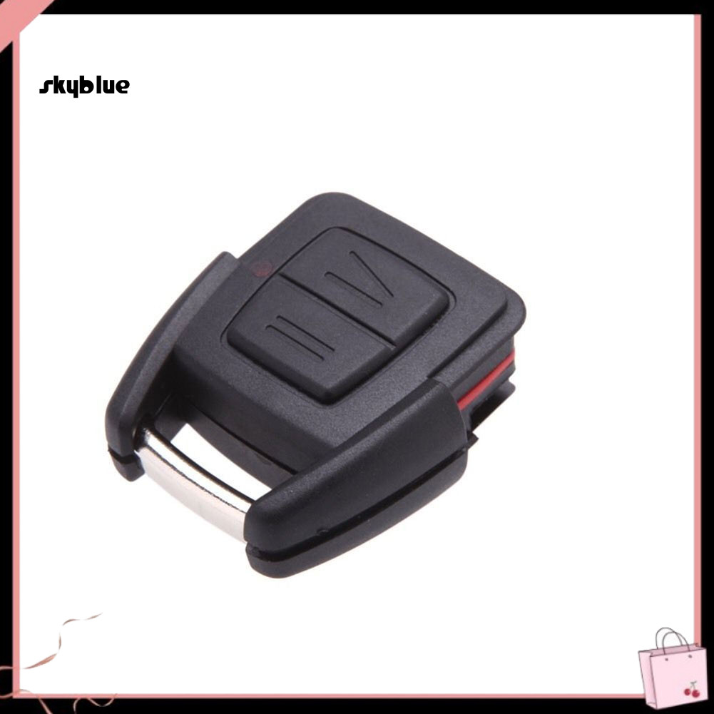 [Sy] 2 ปุ่มเปลี่ยนกุญแจรีโมท Fob Case Shell สําหรับ Opel Vectra Zafira Astra