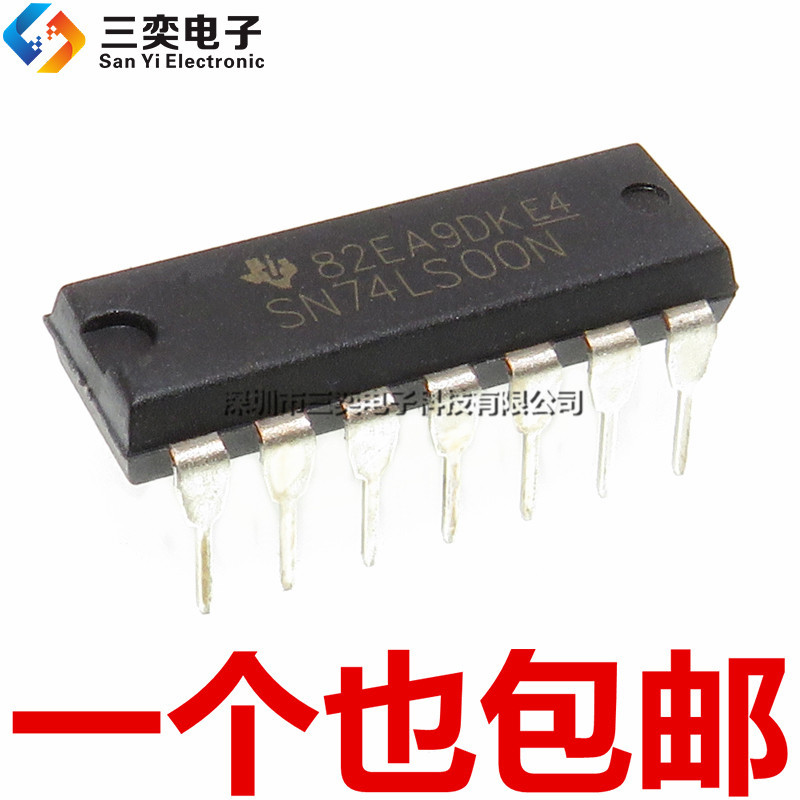 ของแท้ SN74LS00N HD74LS00P DIP-14 In-Line 2 Input End Four and Non-Door Chip